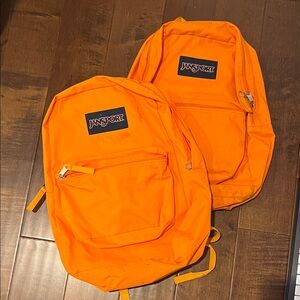 JanSport Bright Orange Backpack Set
